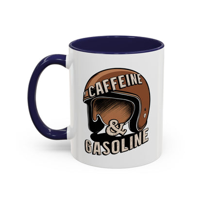 Caffein $ Gasoline Accent Coffee Mug (11, 15oz) - StyleMZ