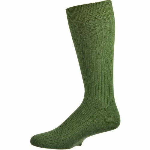 Classic Fine Ribbed Combed Cotton Crew Socks for Comfort