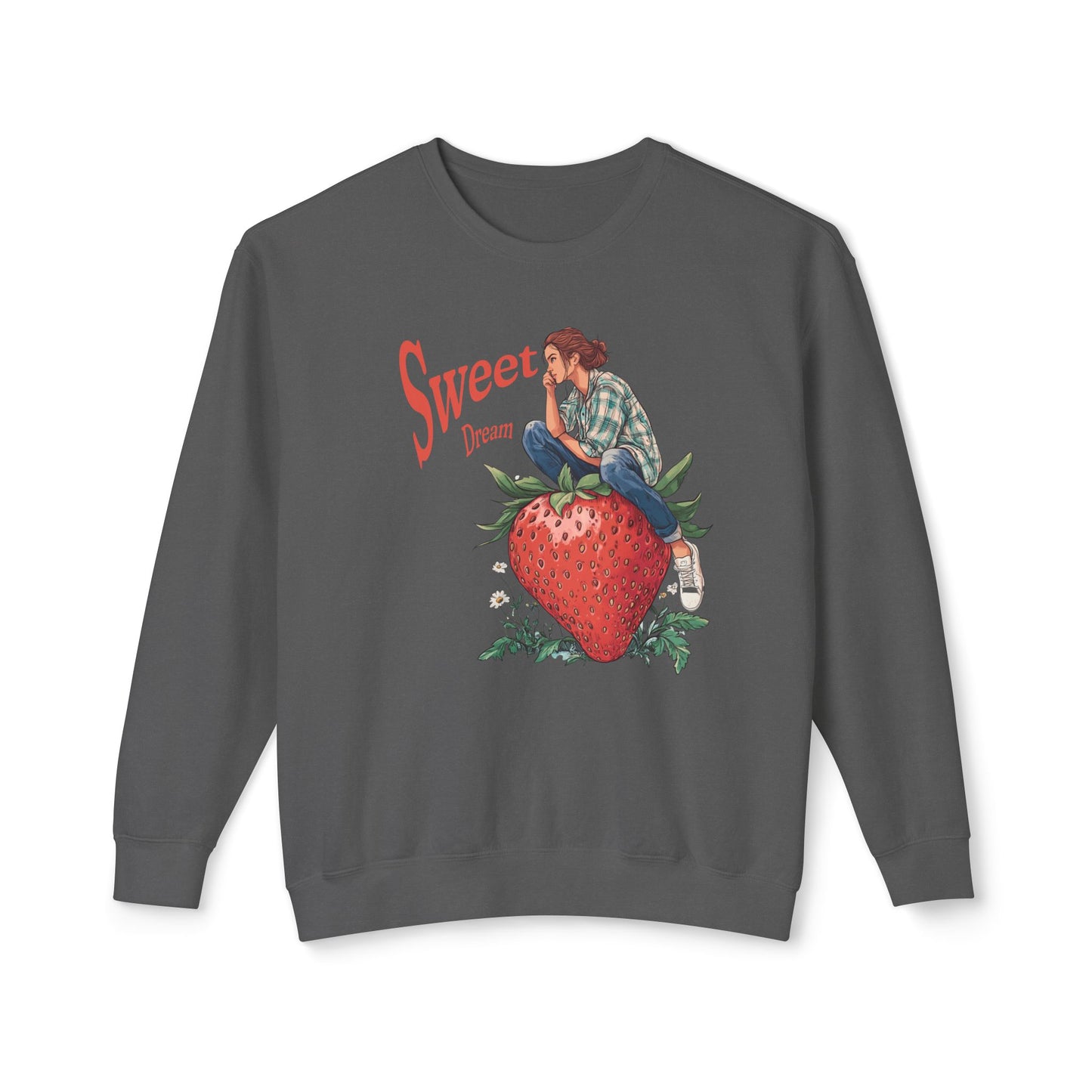 StyleMZ -  Sweet Dream Unisex Lightweight Crewneck Sweatshirt  - StyleMZ