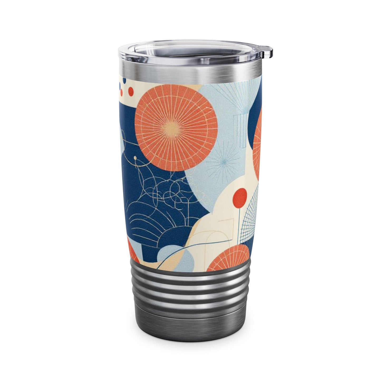 Contemporary Korean Geometric Motifs Ringneck Tumbler, 20oz - StyleMZ