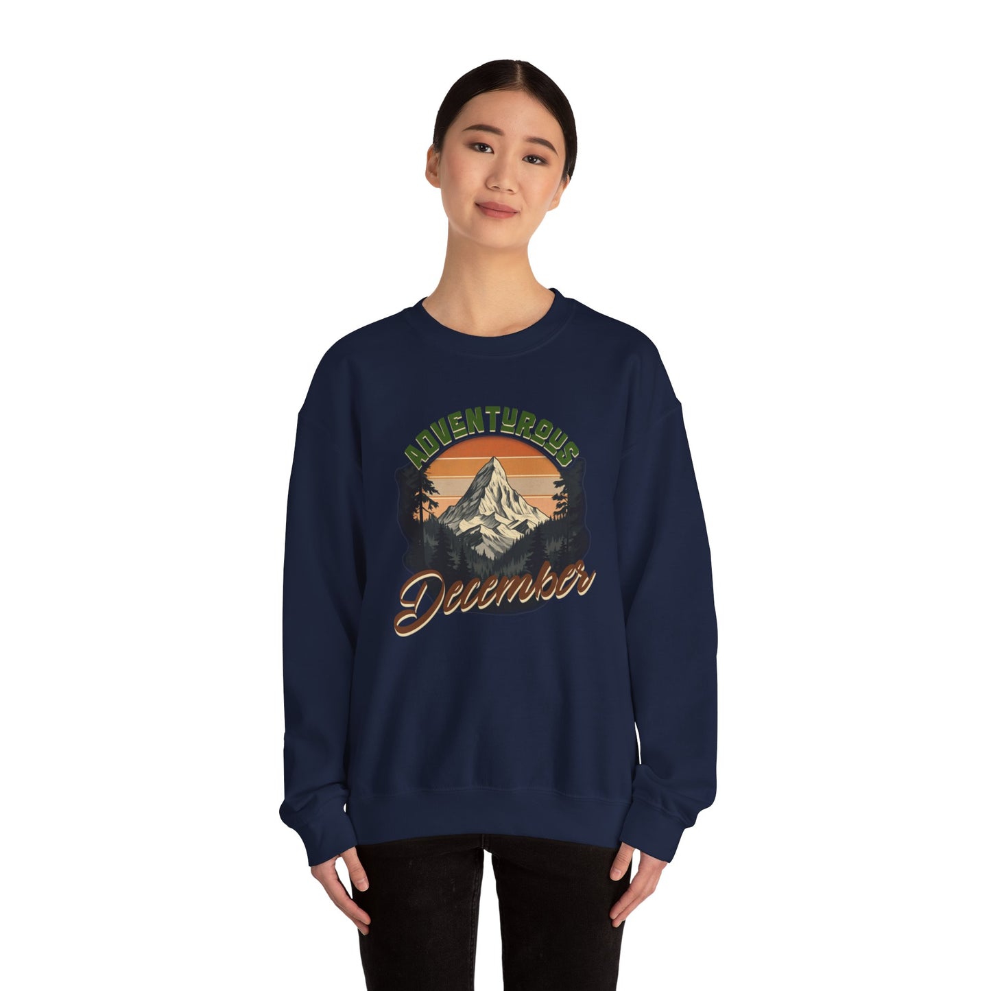 Adventurous December Unisex Heavy Blend™ Crewneck Sweatshirt - StyleMZ