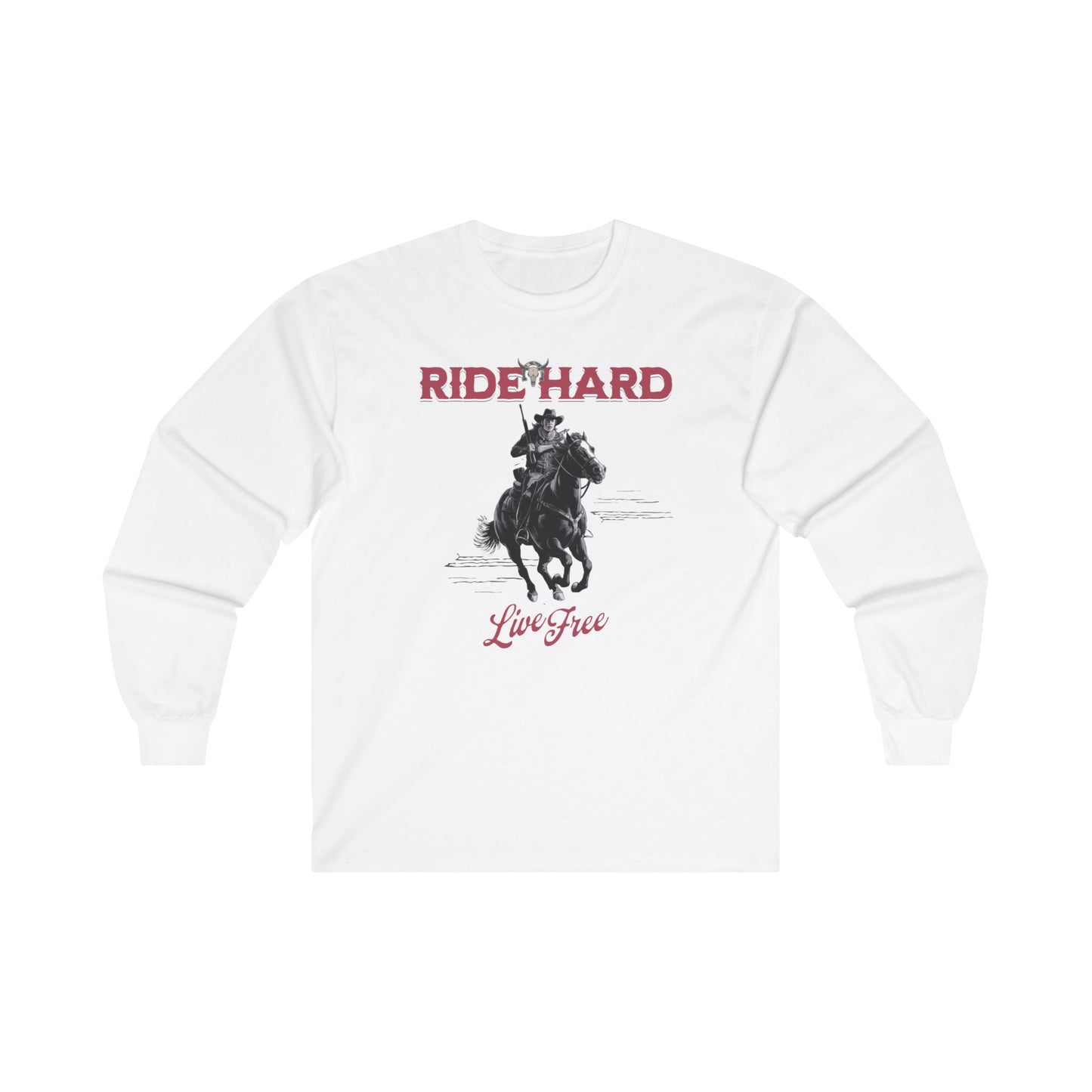 Ride hard Unisex Ultra Cotton Long Sleeve Tee - StyleMZ