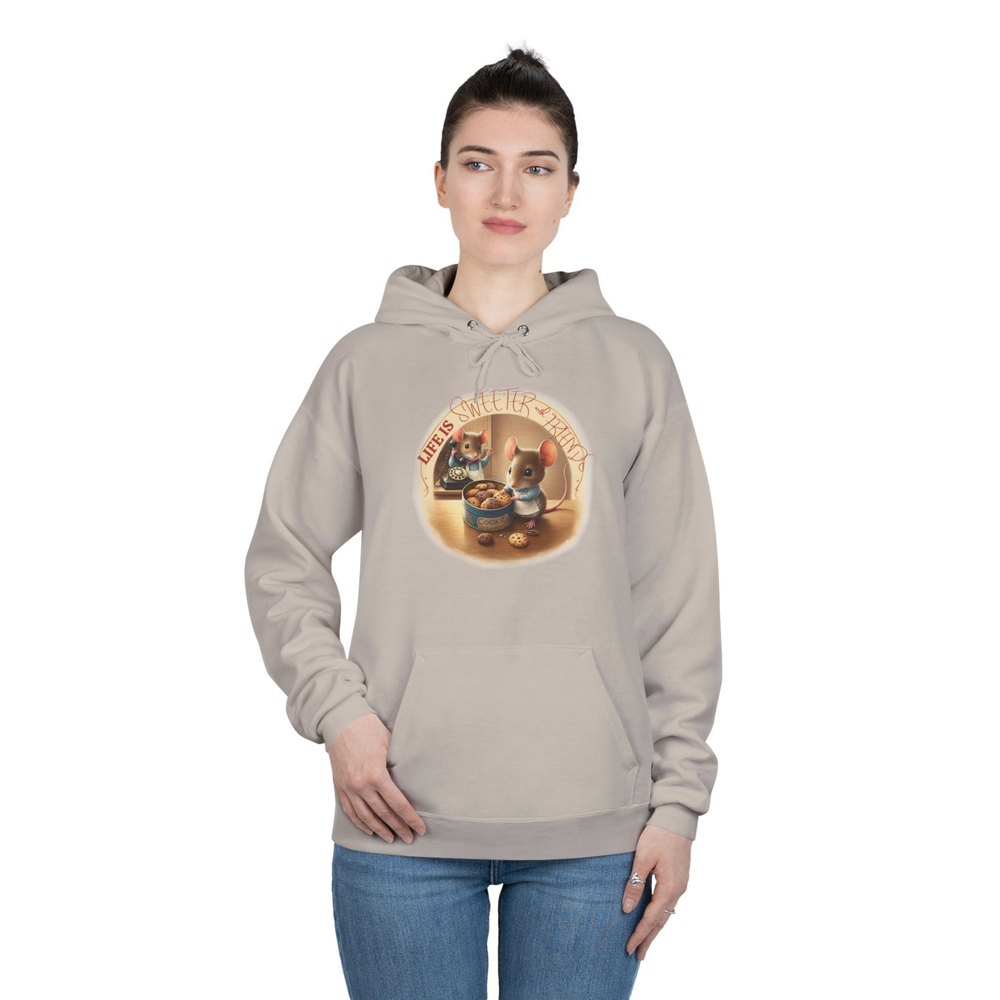 Life is sweeter with friends Unisex EcoSmart® Pullover Hoodie Sweatshirt - StyleMZ