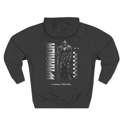 Full metal warrior Three-Panel Fleece Hoodie - StyleMZ