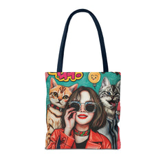 Korea -  Hi! Cats Tote Bag (AOP)  - StyleMZ