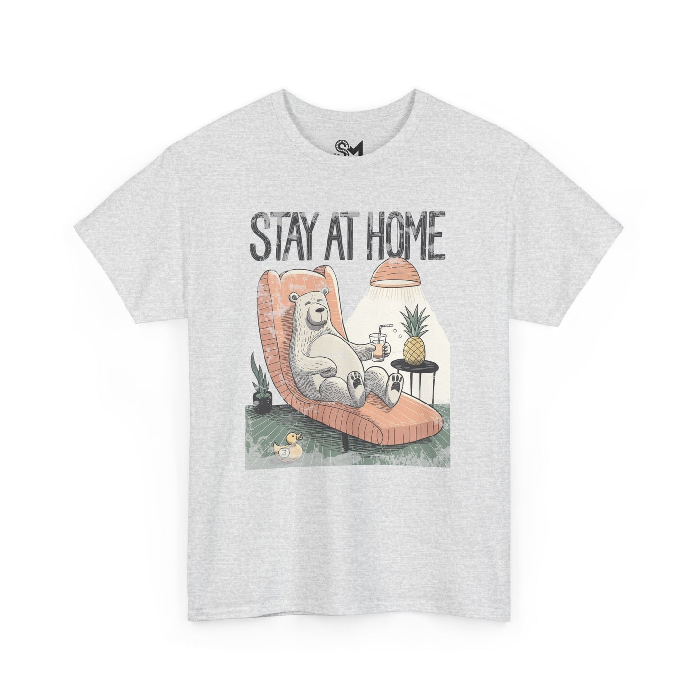 Stay at home Unisex Heavy Cotton Tee - StyleMZ