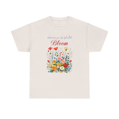 Korea -  Bloom Unisex Heavy Cotton Tee  - StyleMZ