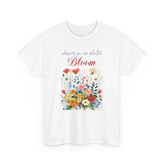 Korea -  Bloom Unisex Heavy Cotton Tee  - StyleMZ