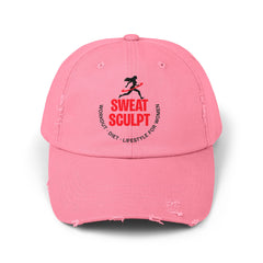 Korea -  Sweat Sculpt Unisex Distressed Cap  - StyleMZ