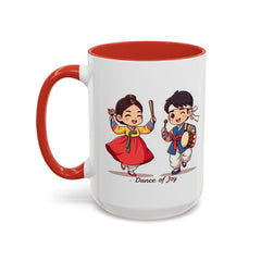 Korea -  Dance of joy Accent Coffee Mug (11, 15oz)  - StyleMZ