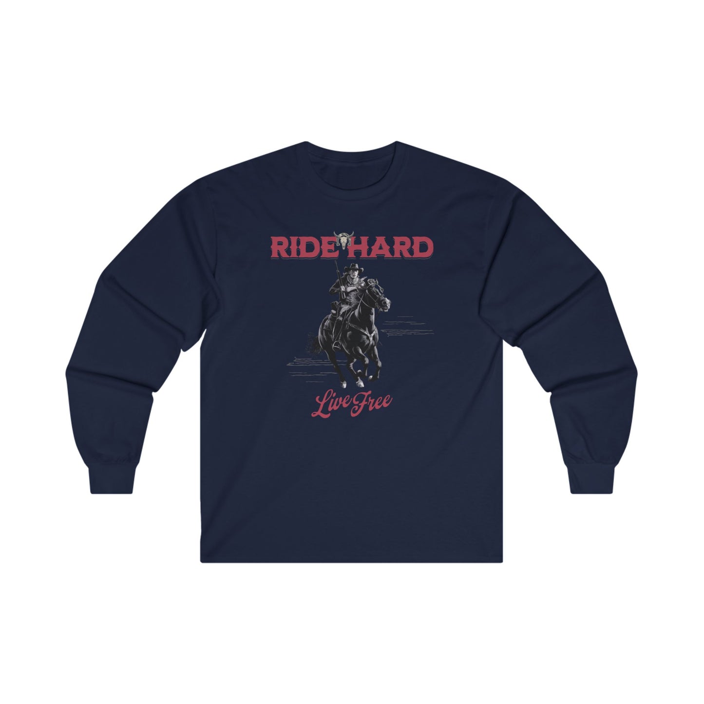 Ride hard Unisex Ultra Cotton Long Sleeve Tee - StyleMZ