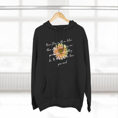 Korea -  Your bloom will be spectacular Three-Panel Fleece Hoodie  - StyleMZ