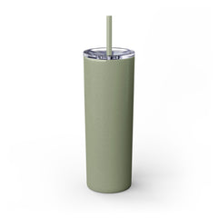 Korea -  Happy Birthday Skinny Tumbler with Straw, 20oz  - StyleMZ