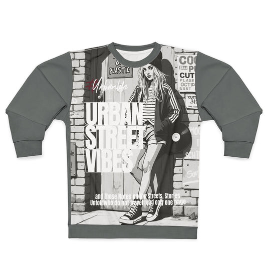 Korea -  Urban street vibes Unisex Sweatshirt (AOP)  - StyleMZ