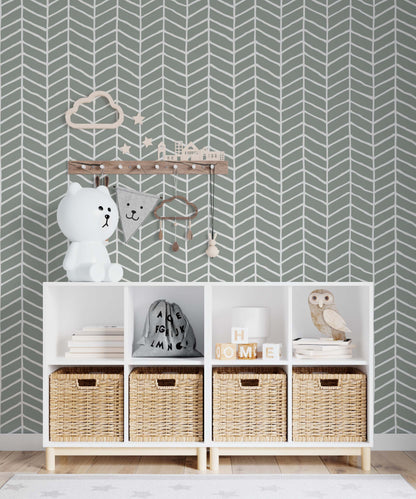 Herringbone Wallpaper