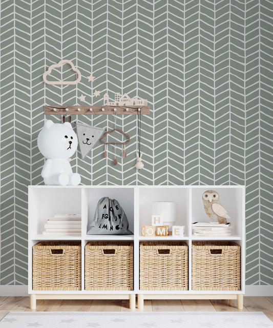 Herringbone Wallpaper