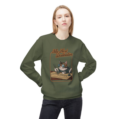 My next destintion Unisex Midweight Softstyle Fleece Crewneck Sweatshirt - StyleMZ