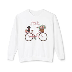 Korea -  Enjoy the little thing Unisex Lightweight Crewneck Sweatshirt  - StyleMZ