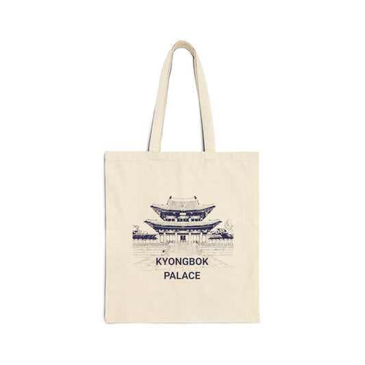 Kyongbok palace Cotton Canvas Tote Bag  - Korea  - StyleMZ