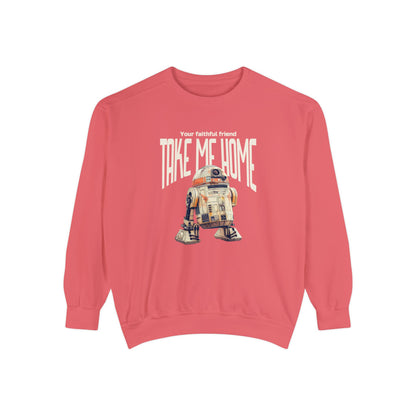 Korea -  Take me home Unisex Garment-Dyed Sweatshirt  - StyleMZ