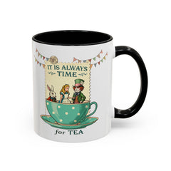 Korea -  It is always time for tea Accent Coffee Mug (11, 15oz)  - StyleMZ