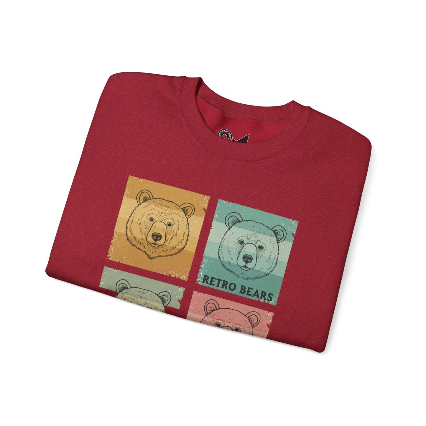 Crewneck Sweatshirt -  Retro bears