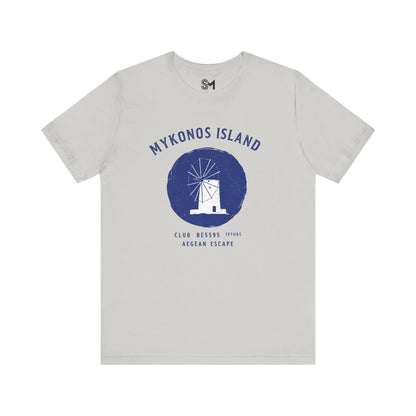 Mykonos Island Unisex Jersey Short Sleeve Tee