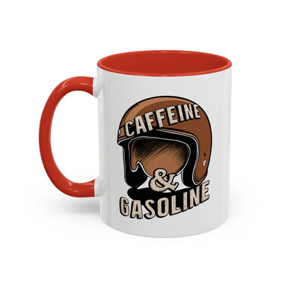 Caffein $ Gasoline Accent Coffee Mug (11, 15oz) - StyleMZ