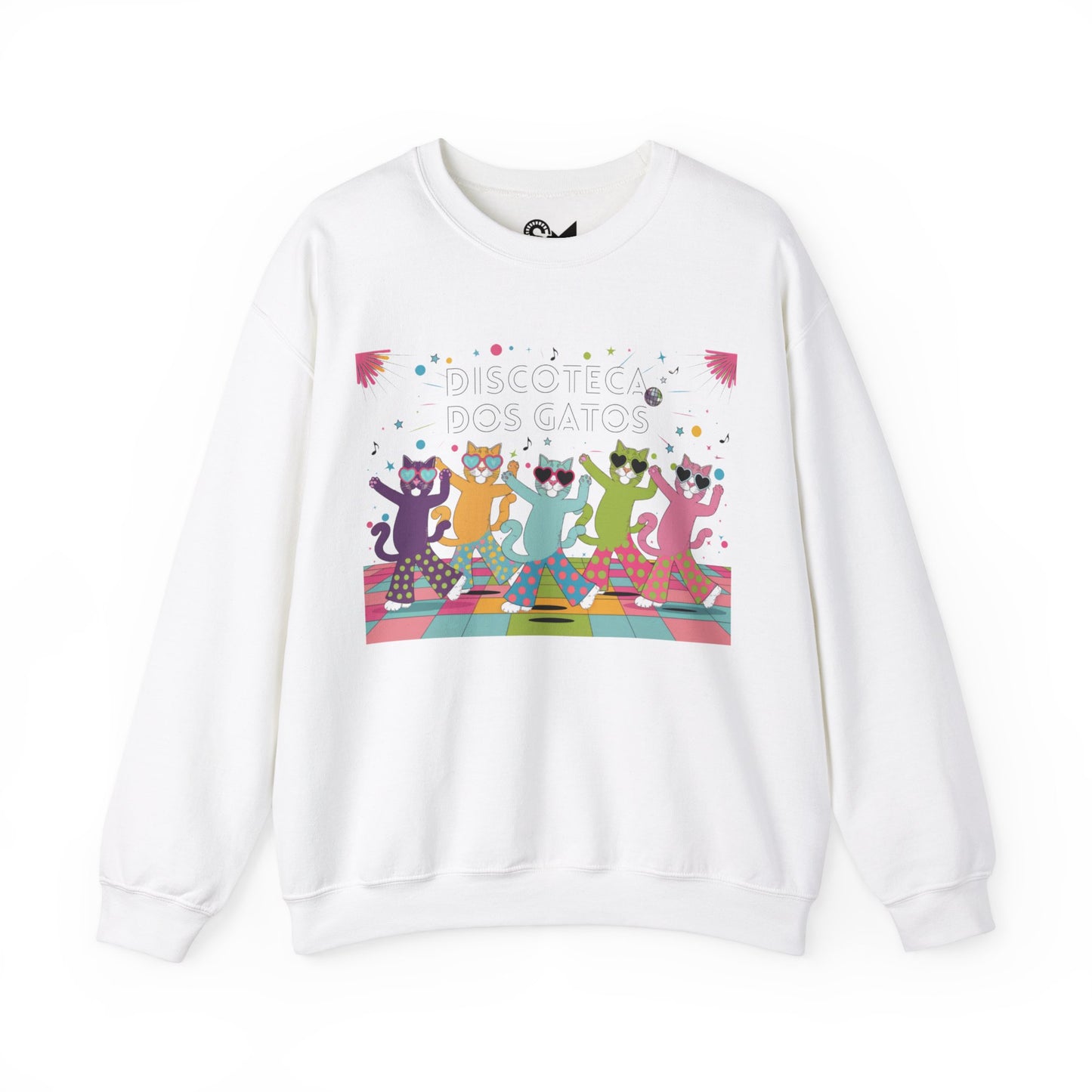 Discoteca dos Gatos Unisex Heavy Blend™ Crewneck Sweatshirt - StyleMZ