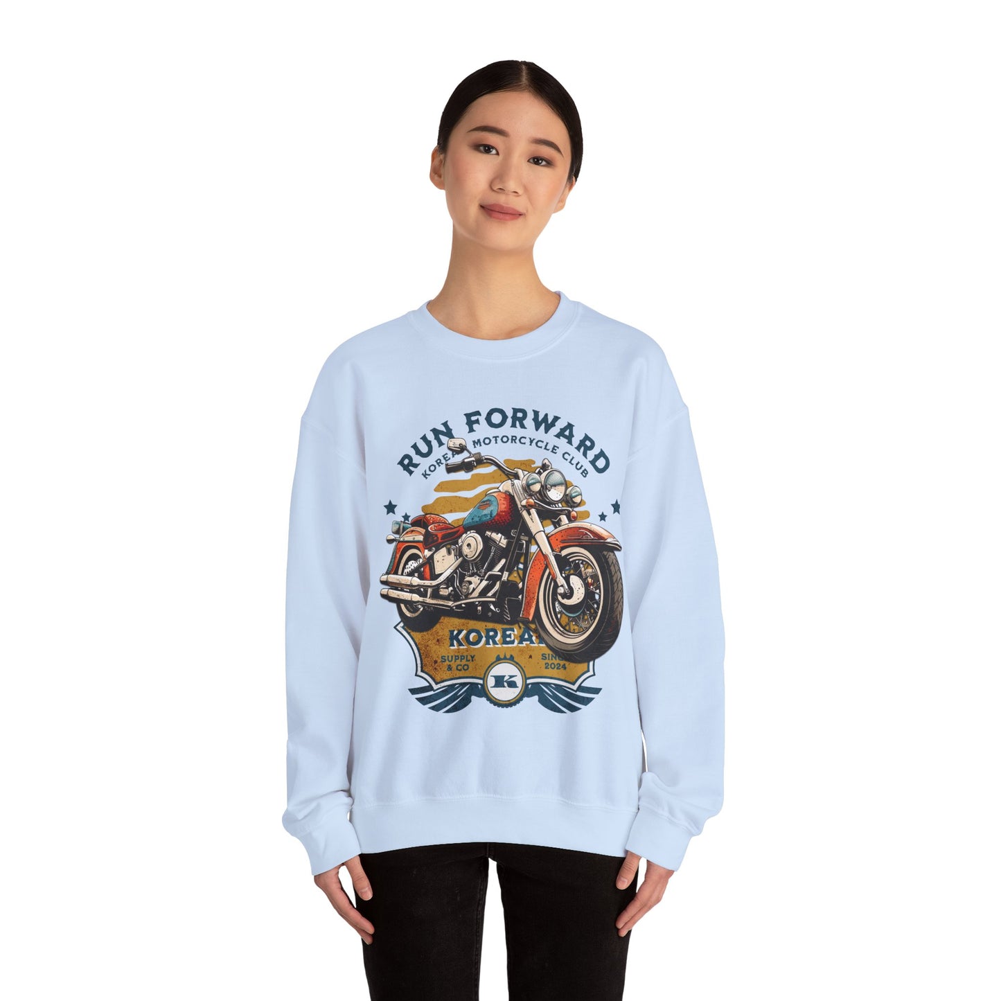 Run forward Unisex Heavy Blend™ Crewneck Sweatshirt - StyleMZ