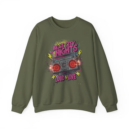 Beat city nights Unisex Heavy Blend™ Crewneck Sweatshirt - StyleMZ-Stylemz