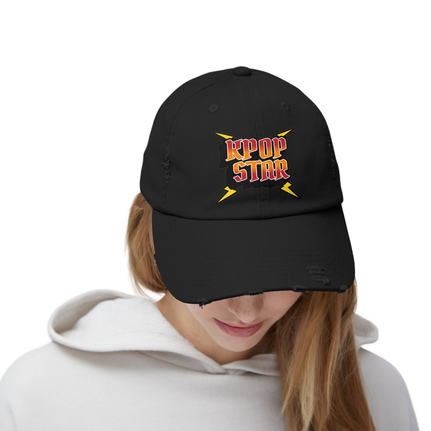 Korea -  KPOP Star Unisex Distressed Cap  - StyleMZ