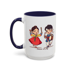 Korea -  Dance of joy Accent Coffee Mug (11, 15oz)  - StyleMZ