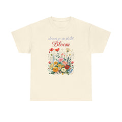 Korea -  Bloom Unisex Heavy Cotton Tee  - StyleMZ