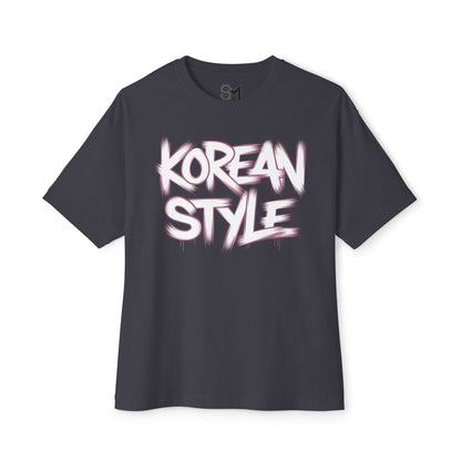 Korean style Unisex Oversized Boxy Tee - StyleMZ