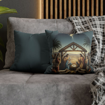 The baby was Jesus Faux Suede Square Pillowcase - StyleMZ