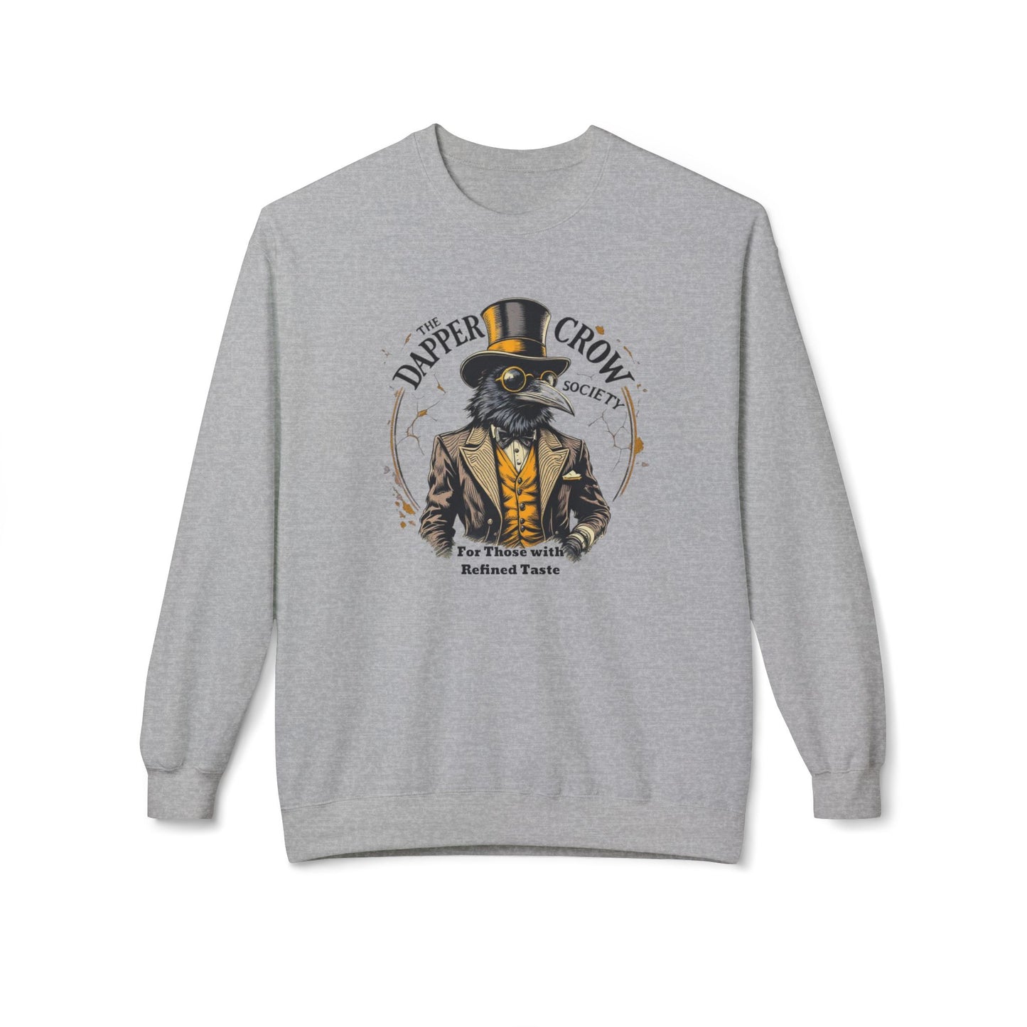 The dapper craw society Unisex Midweight Softstyle Fleece Crewneck Sweatshirt - StyleMZ