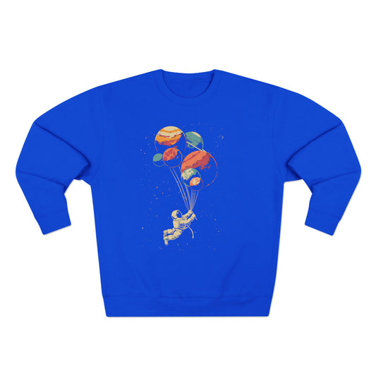 Korea -  Astronaut and balloon at a Time Unisex Crewneck Sweatshirt  - StyleMZ