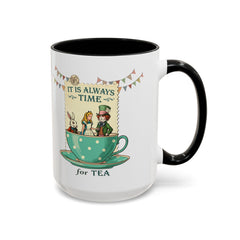 Korea -  It is always time for tea Accent Coffee Mug (11, 15oz)  - StyleMZ