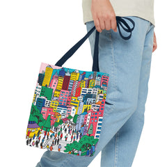 Korea -  Seoul's hill neighborhoods Tote Bag (AOP)  - StyleMZ