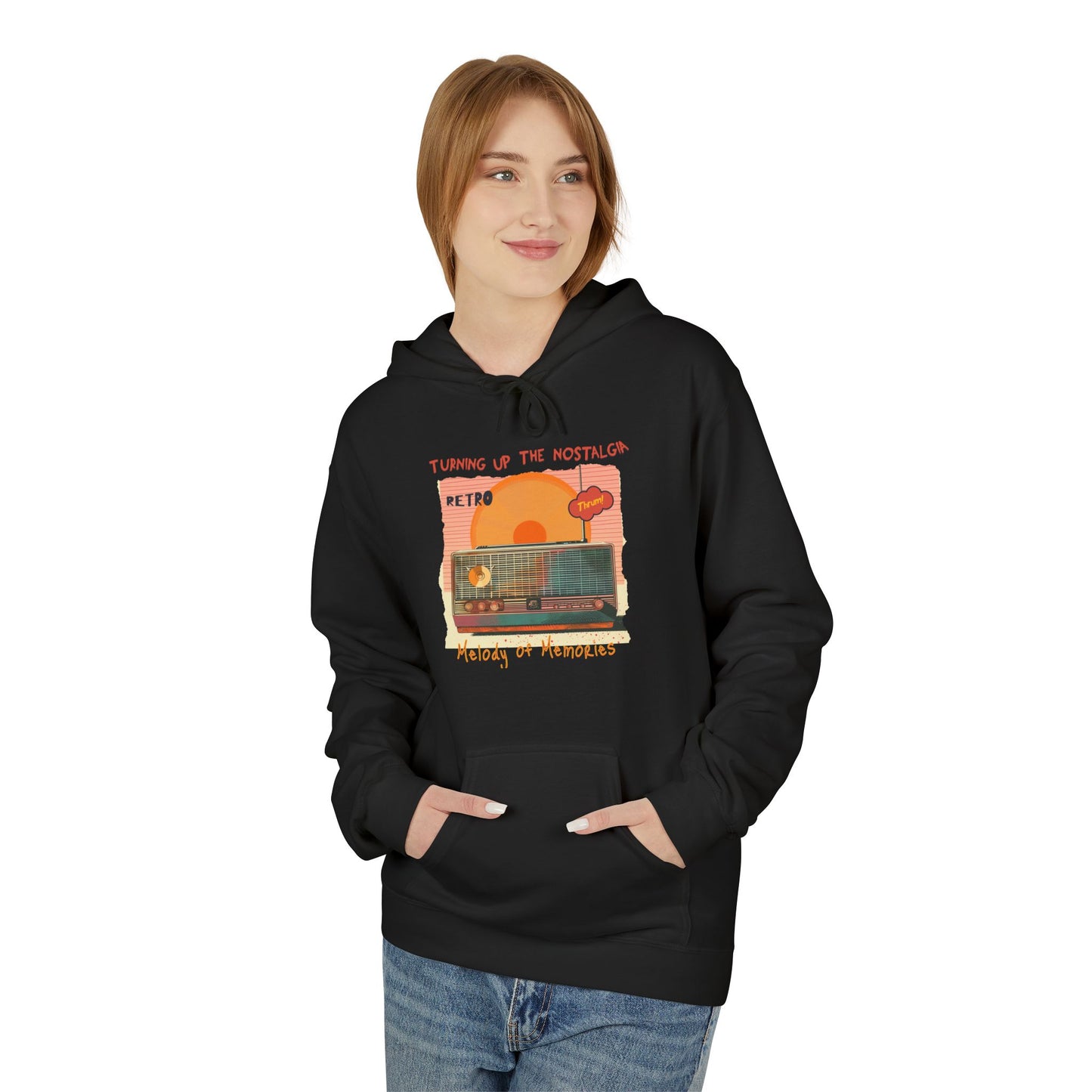 Korea -  Turning up the nostalgia Unisex Midweight Softstyle Fleece Hoodie  - StyleMZ