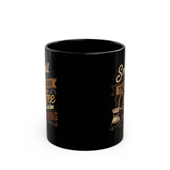 Korea -  Smell the fresh coffee Black Mug (11oz, 15oz)  - StyleMZ