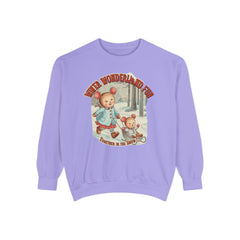 Korea -  Winter wonderland fun Unisex Garment-Dyed Sweatshirt  - StyleMZ