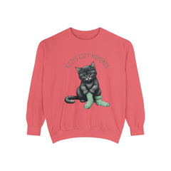 Corea - Momento acogedor de Kittt Sudadera unisex teñida en prenda - StyleMZ 