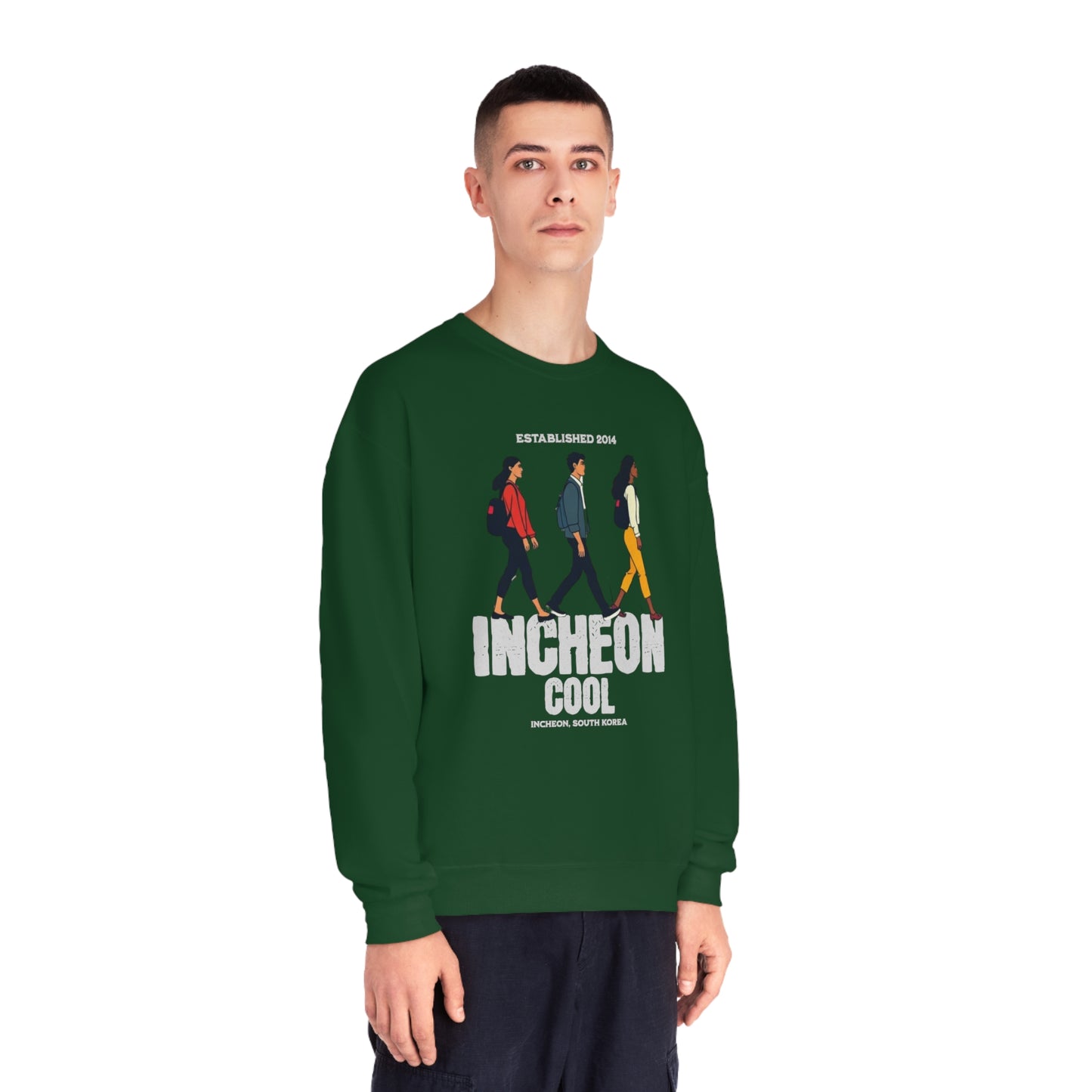 Korea -  Incheon Cool Unisex NuBlend® Crewneck Sweatshirt  - StyleMZ