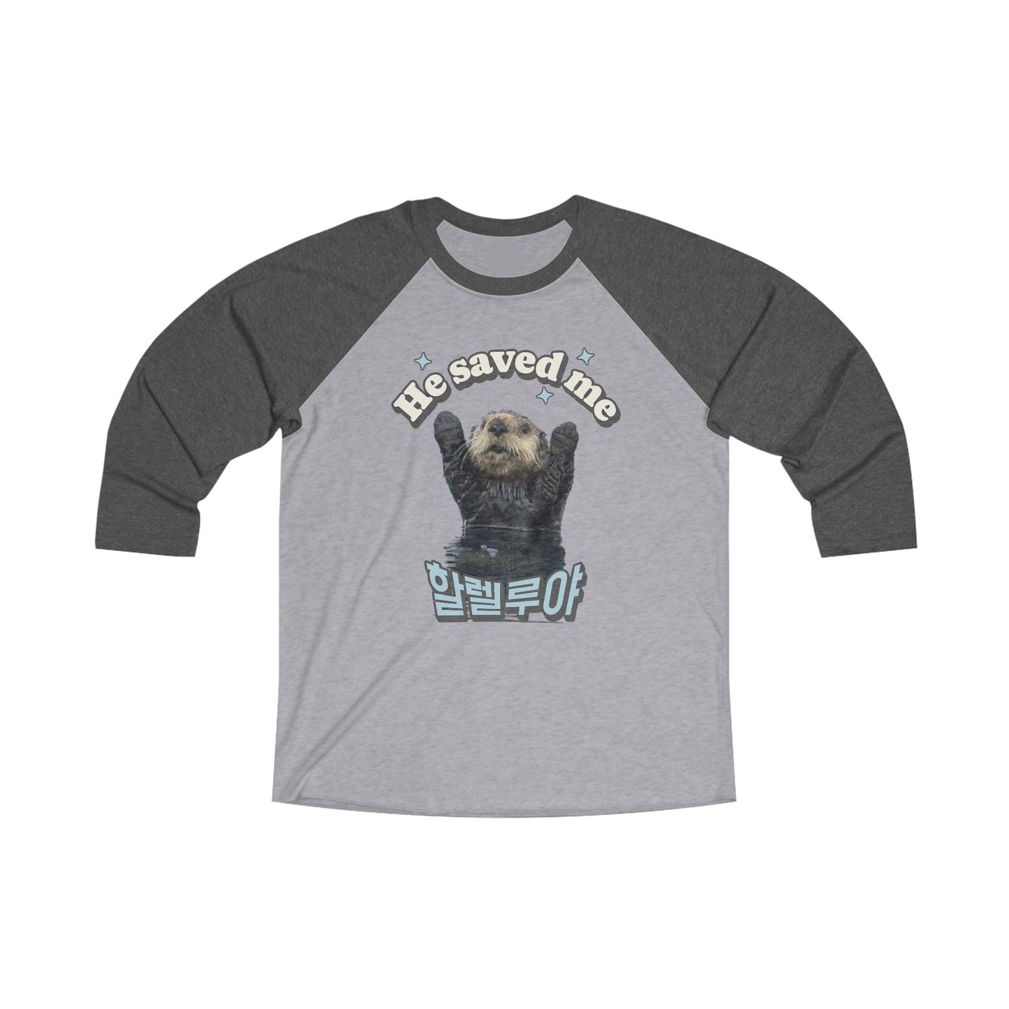 He saved me Unisex Tri-Blend 3\4 Raglan Tee - StyleMZ