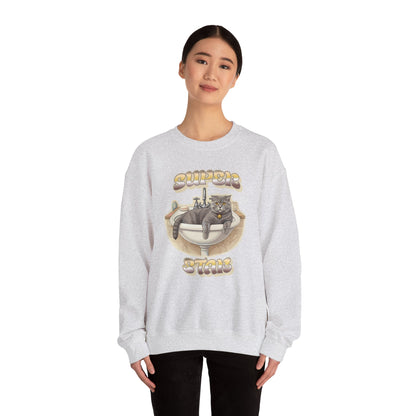 Star cat Unisex Heavy Blend™ Crewneck Sweatshirt - StyleMZ