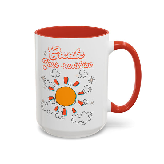 Corea - Taza de café con acento "Crea tu sol" (11, 15 oz) - StyleMZ 