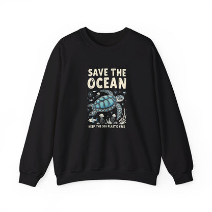 Korea -  Save the Ocean Unisex Heavy Blend™ Crewneck Sweatshirt  - StyleMZ