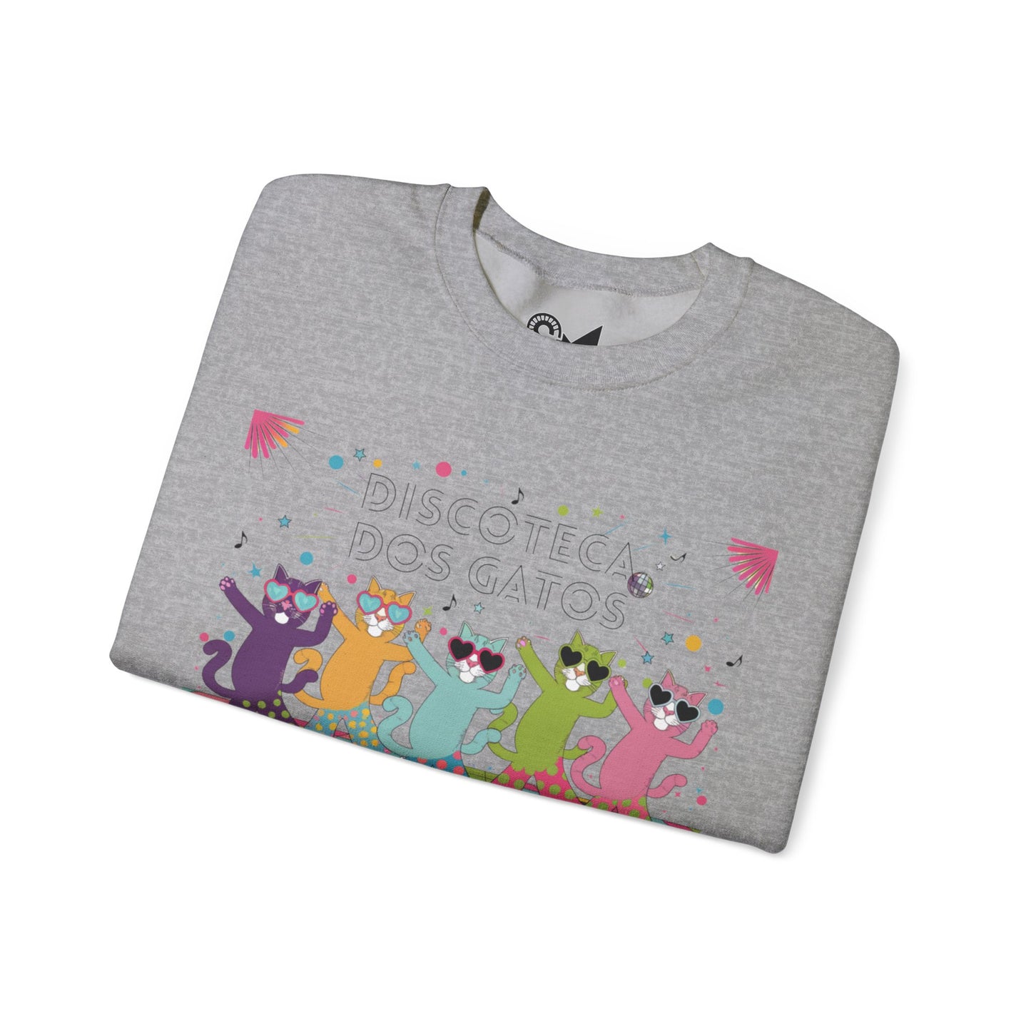 Discoteca dos Gatos Unisex Heavy Blend™ Crewneck Sweatshirt - StyleMZ